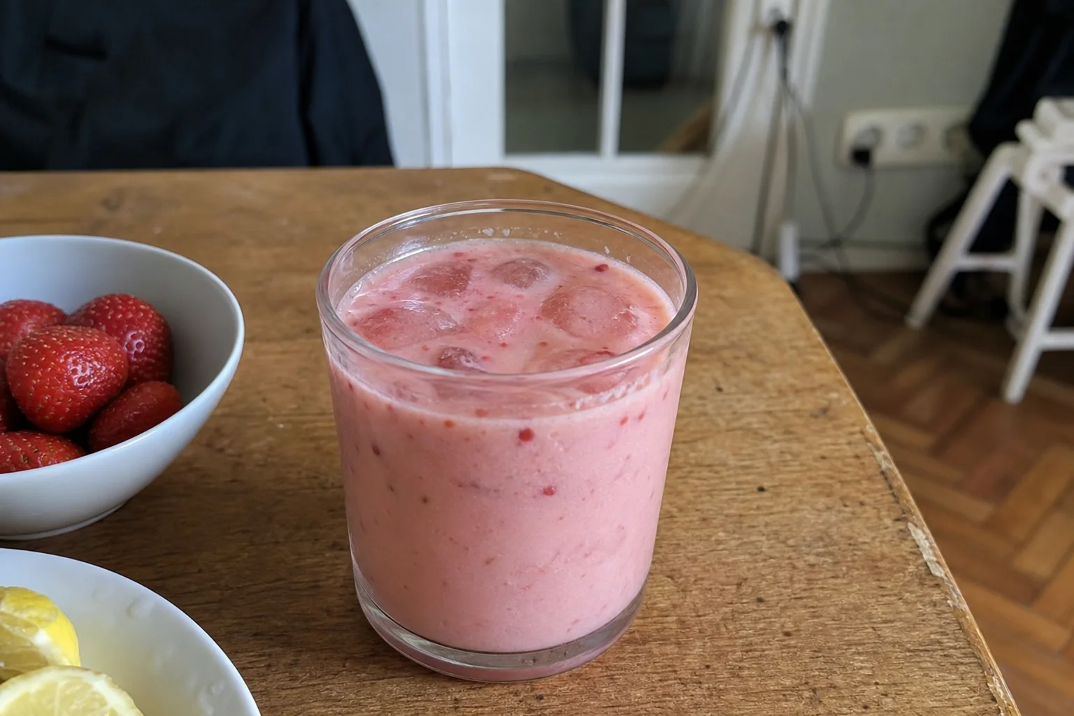 Pink Strawberry and Ginger Mocktail
